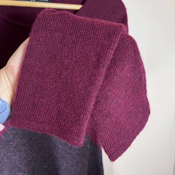 Peruvian Connection Alpaca Blend A Line Sweater Dress  Size Medium Burgundy - Picture 9 of 10